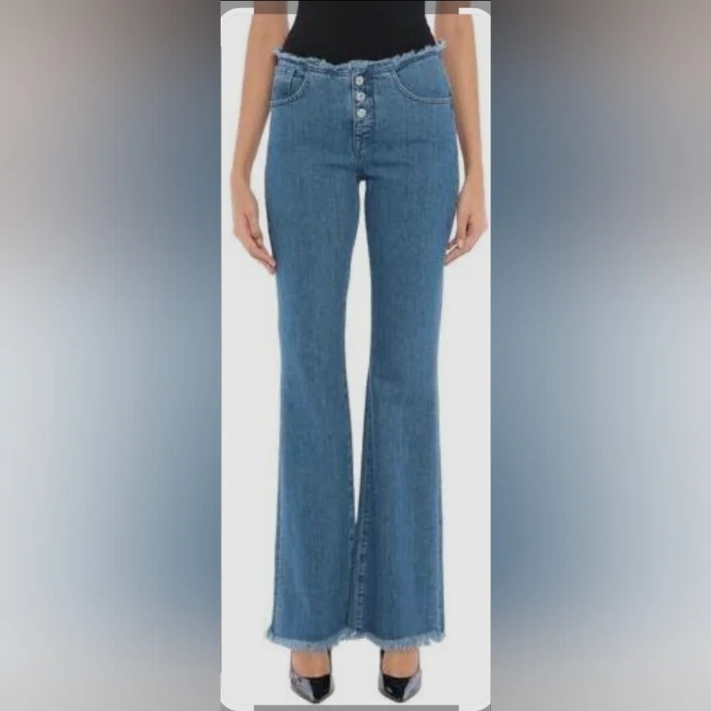 Marques Almeida Fringe Top Bell Bottoms Size 8 - Picture 1 of 4